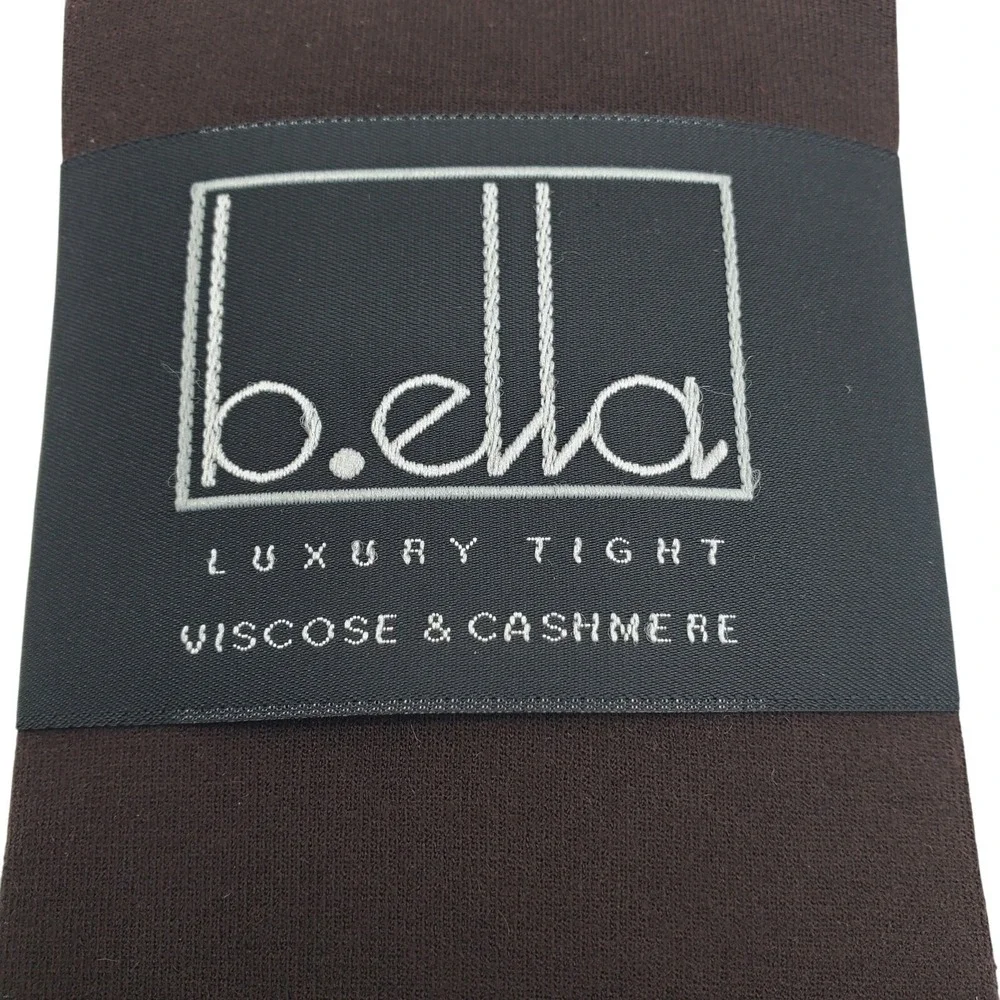 Espresso Brown Tights SMALL B.ella Opaque Georgia Cashmere Viscose Blend New S